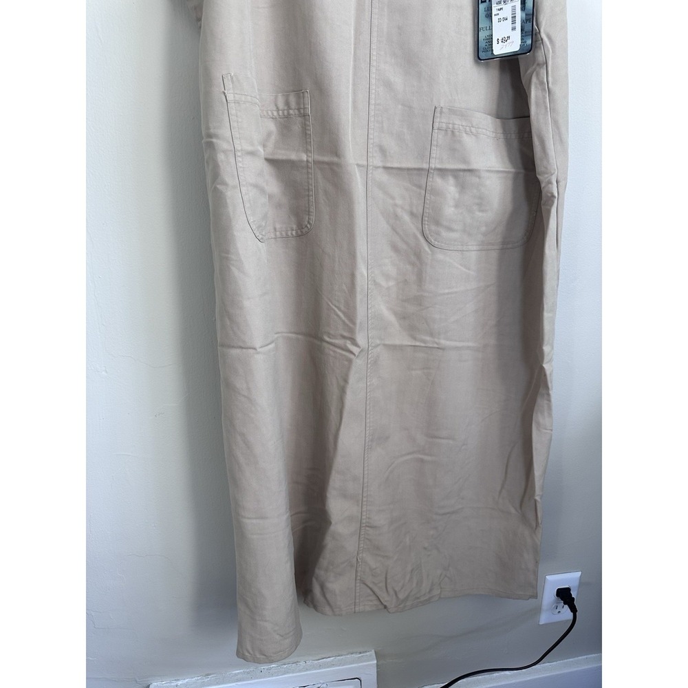 NWT Vintage 100% Lyocell Natural Fiber Coveralls Dress Jumper Gardening XL/2XL - Picture 3 of 12